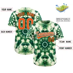 Multi Color Tie-Dye Graffiti Pattern Baseball Jersey 2
