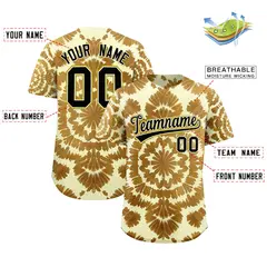 Multi Color Tie-Dye Graffiti Pattern Baseball Jersey 2