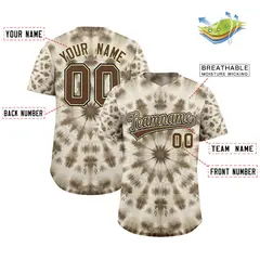 Multi Color Tie-Dye Graffiti Pattern Baseball Jersey 2