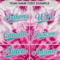 Multi Color Tie-Dye Graffiti Pattern Baseball Jersey 3