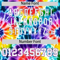 Multi Color Tie-Dye Graffiti Pattern Baseball Jersey 4