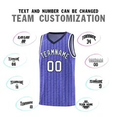 Munsell Blue Gray Pinstripe Retro Uniform Basketball Jersey 4
