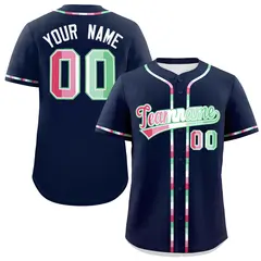 Navy Abrosexual Pride Month Baseball Jersey 1