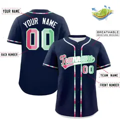 Navy Abrosexual Pride Month Baseball Jersey 2