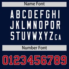 Navy American Flag Design Baseball Jersey 4