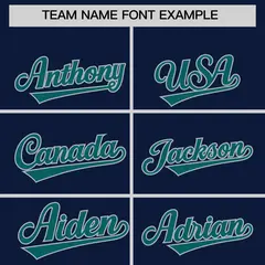 Navy Aqua Classic Full-Zip Varsity Letterman Jacket Hoodie 5