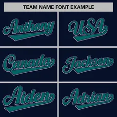 Navy Aqua-Gray Color Block Varsity Full-Snap Baseball Jacket 5