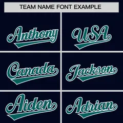 Navy Aqua K-Ribbon Color Block Full-Snap Raglan Varsity Letterman Jacket 3