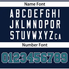 Navy Aqua Raglan Gradient Thick Stripe Baseball Jersey 4