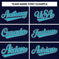 Navy Aqua-White Color Block Varsity Baseball Jacket 5