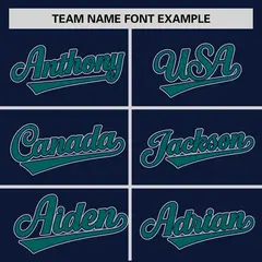 Navy Aqua Zebra Graffiti Authentic Baseball Jersey 3