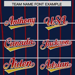 Navy Atlanta City Silhouette Baseball Jersey 3
