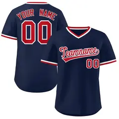 Navy Authentic Classic Pullover Baseball Jersey