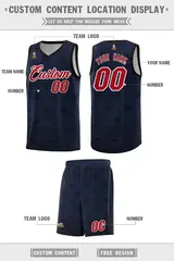 Navy Black Cashew Pattern Sports Uniform Basketball Jersey 5