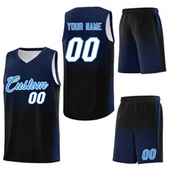 Navy Black Gradient Basketball Jersey Sports Uniform 7