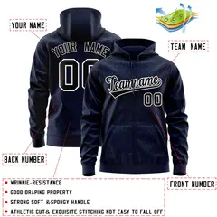 Navy Black Leopard Print Varsity Letterman Jacket Hoodie 4
