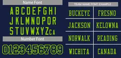 Navy Blue Neon Green-Navy Mesh Football Jersey 3