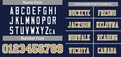 Navy Blue Old Gold-White Classic Mesh Football Jersey 3