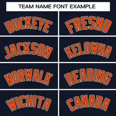 Women's Navy Blue Orange-White Classic Mesh Basketball Jersey 3