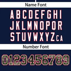 Navy Camo Font Authentic Baseball Jersey 4