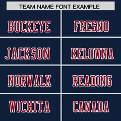 Navy Cardinal Shoulder Cut Two-Tone Flag Football Jersey 3