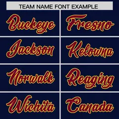Navy Cardinal Star Pattern Raglan Sleeves Football Jersey 3