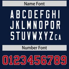 Navy Classic American Football Jersey 4