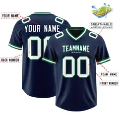 Navy Classic American Football Jersey 2
