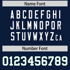 Navy Classic American Football Jersey 4