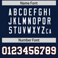 Navy Classic American Football Jersey 4