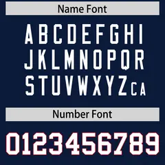Navy Classic American Football Jersey 4