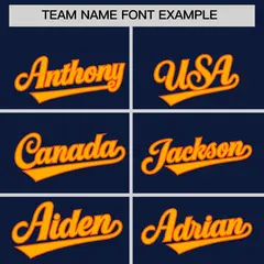 Navy Classic Authentic Baseball Jersey 3