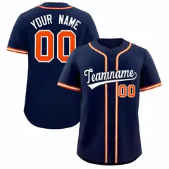 Navy Classic Authentic Baseball Jersey 1