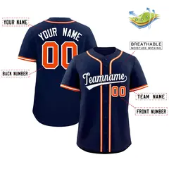 Navy Classic Authentic Baseball Jersey 2