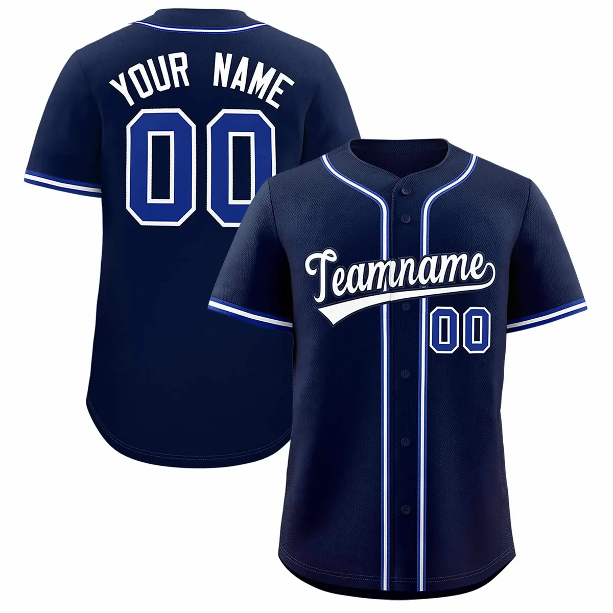 Navy Classic Authentic Baseball Jersey