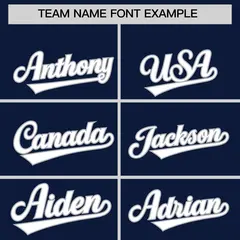 Navy Classic Authentic Baseball Jersey 3