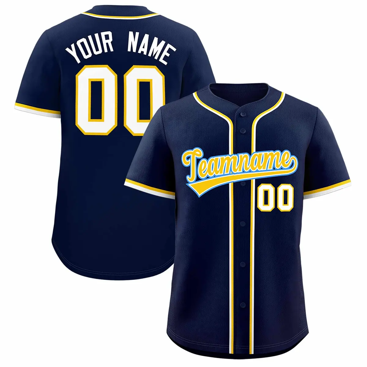 Navy Classic Authentic Baseball Jersey