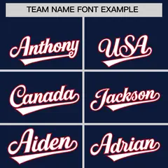 Navy Classic Authentic Baseball Jersey 3