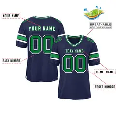 Navy Classic Authentic Football Jersey 2