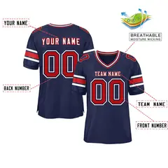 Navy Classic Authentic Football Jersey 2