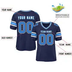 Navy Classic Authentic Football Jersey 2
