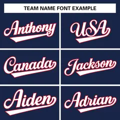 Navy Classic Team Style Authentic Baseball Jersey 4