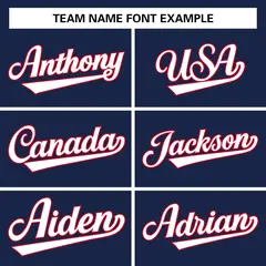 Navy Classic Team Style Authentic Baseball Jersey 4