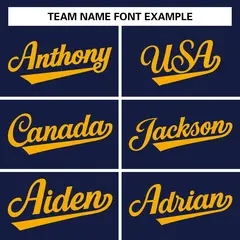 Navy Classic Team Style Authentic Baseball Jersey 4