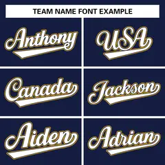 Navy Classic Team Style Authentic Baseball Jersey 4