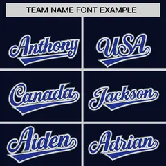 Navy Cream Lace-Up Neck Raglan Hockey Hoodie Jersey 3