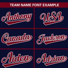 Navy Crimson Color Block Raglan Baseball Jersey 3