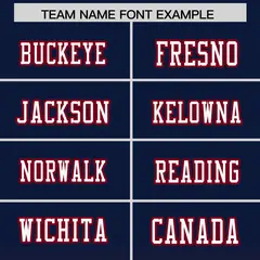 Navy Crimson Gradient Side Pattern Authentic Football Jersey 3