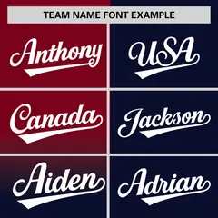 Navy Crimson Half Gradient Authentic Baseball Jersey 3
