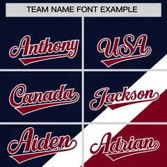 Navy Crimson Raglan Varsity Full-Snap Letterman Baseball Jacket 3